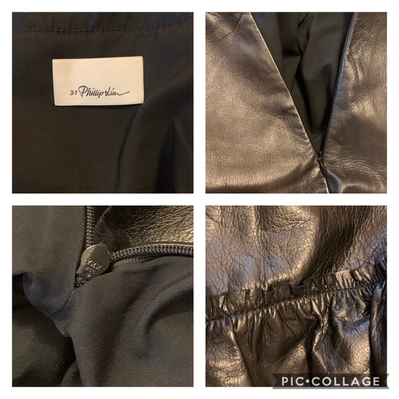 3.1 PHILLIP LIM High Waist Ruffle Leather Skirt - Picture 10 of 10